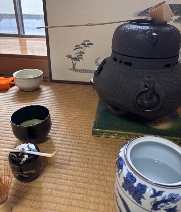 A photo of Sado or matcha preparation utensils.