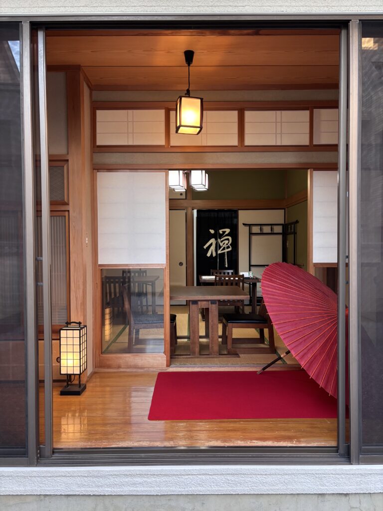 A photo of our room taken from the yard.