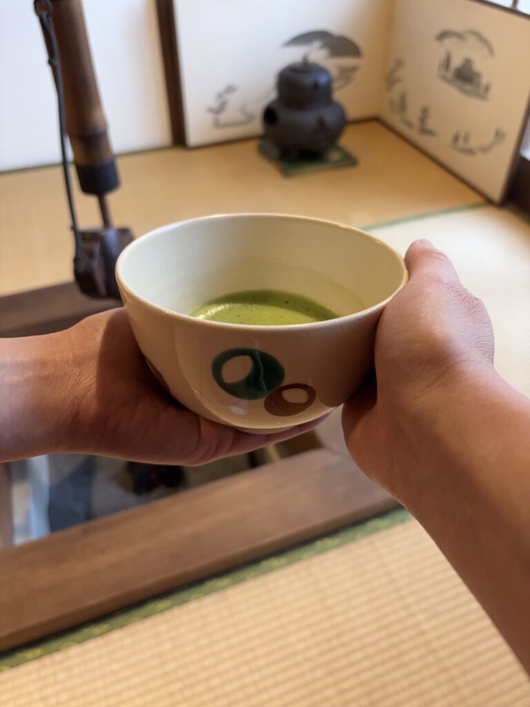A cup of matcha.
