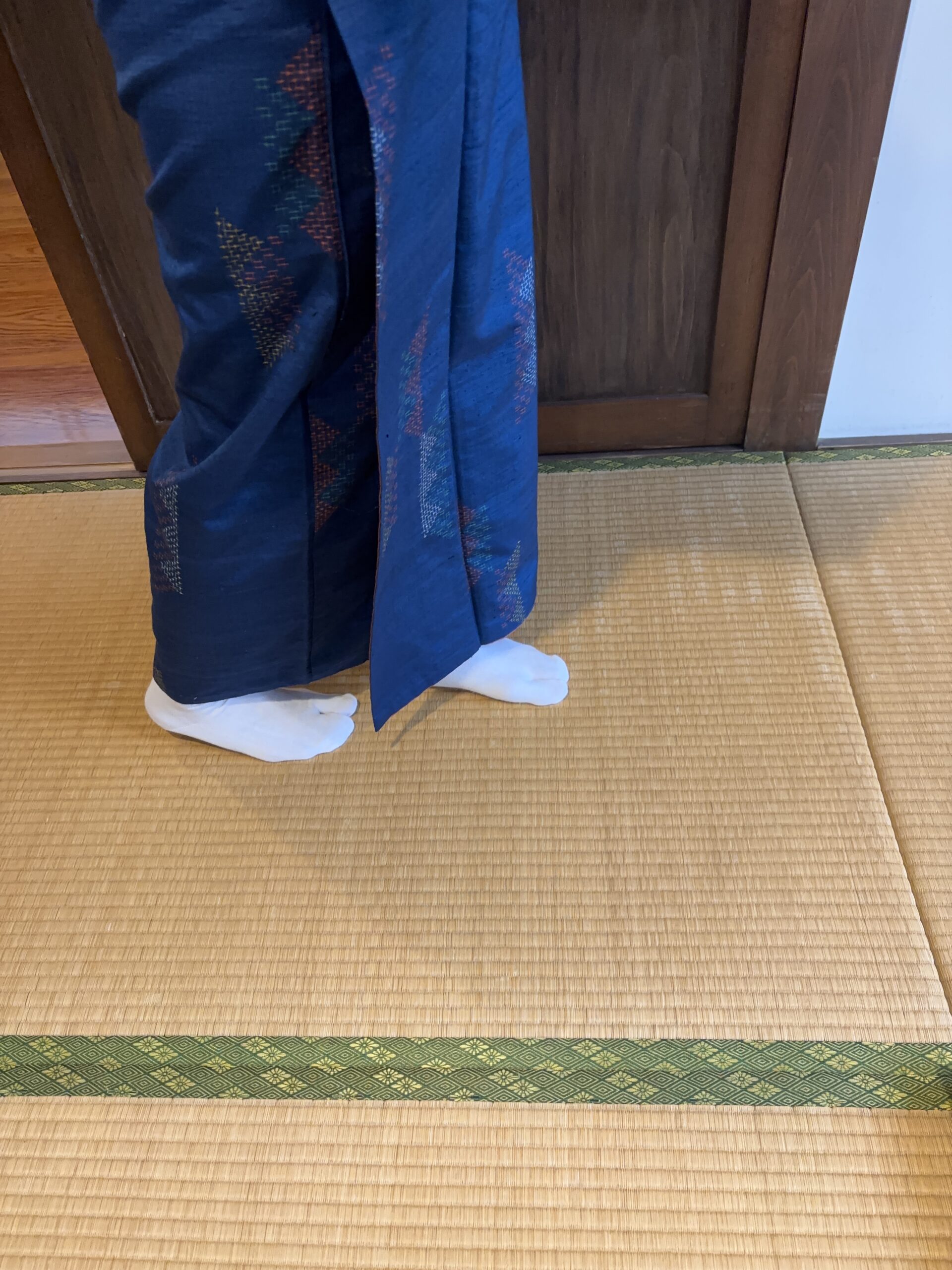 Walking during the tea ceremony