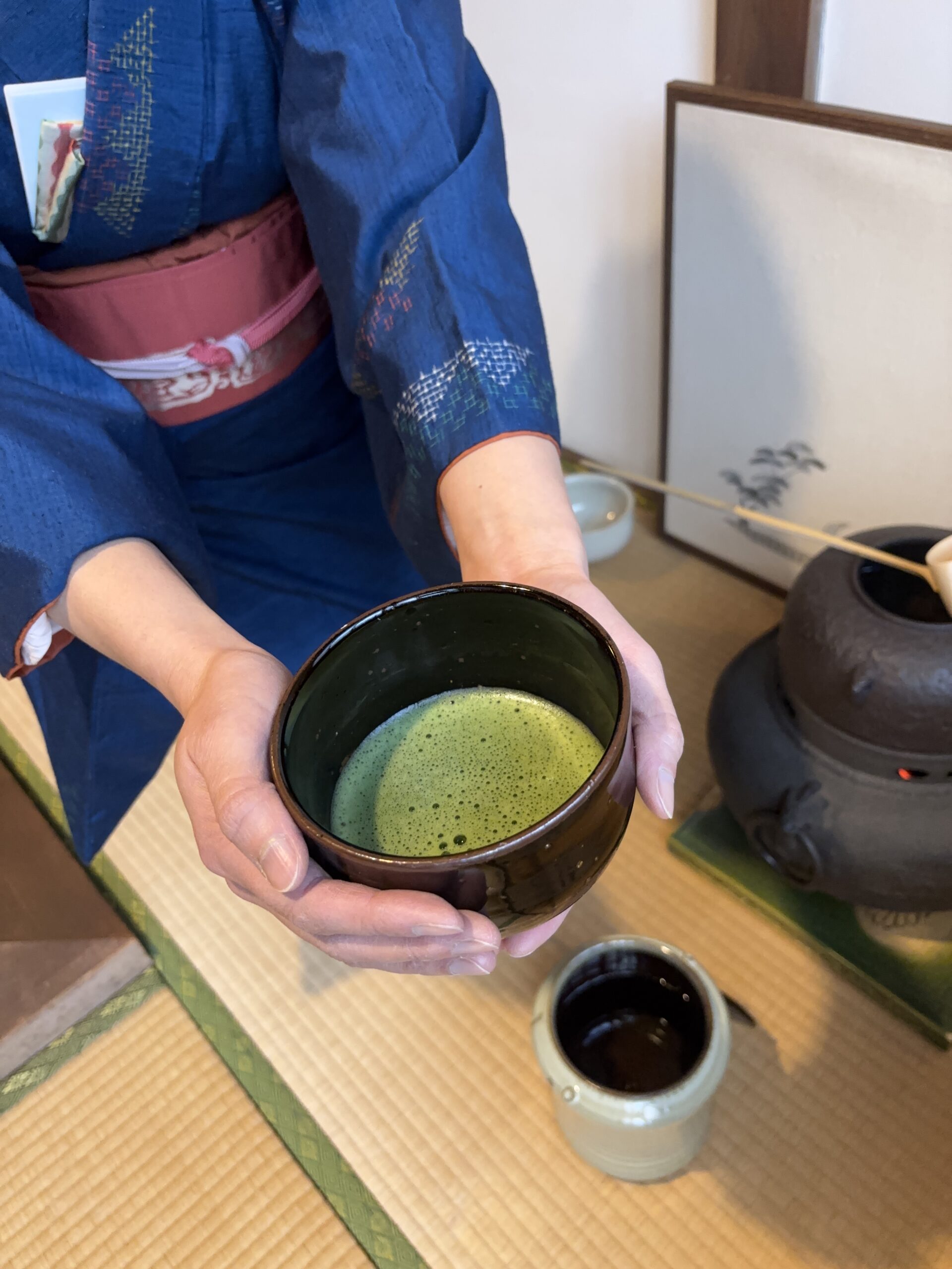 Freshly made matcha