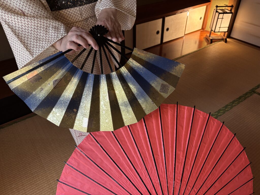 Folding fan and Japanese umbrella